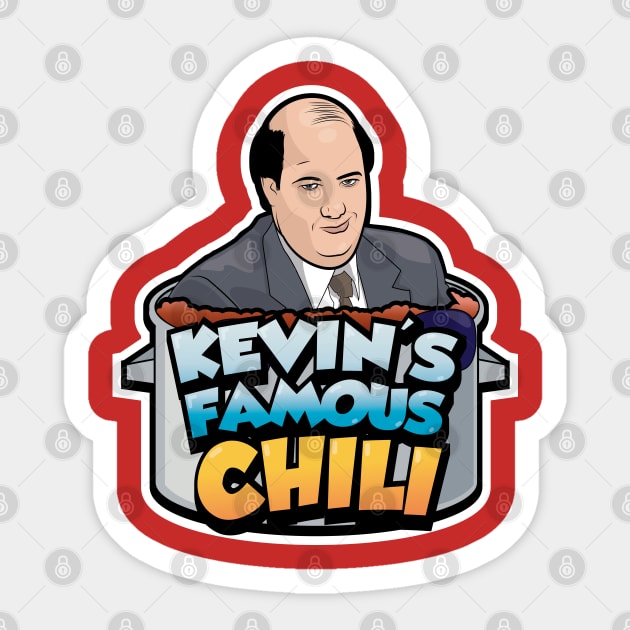 Kevin's Famous Chili Sticker by tvshirts